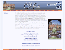 Tablet Screenshot of hindheadmusiccentre.co.uk